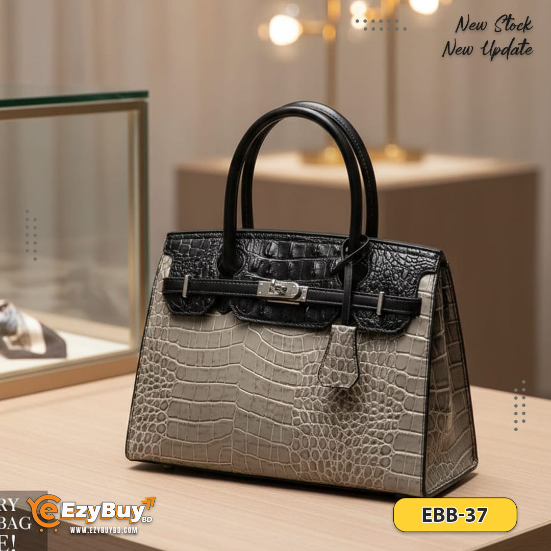 Crocodile Pattern Shoulder Bag For Lady With Zipper